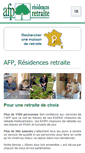 Mobile Screenshot of afp-residences-retraite.fr