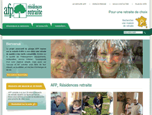 Tablet Screenshot of afp-residences-retraite.fr